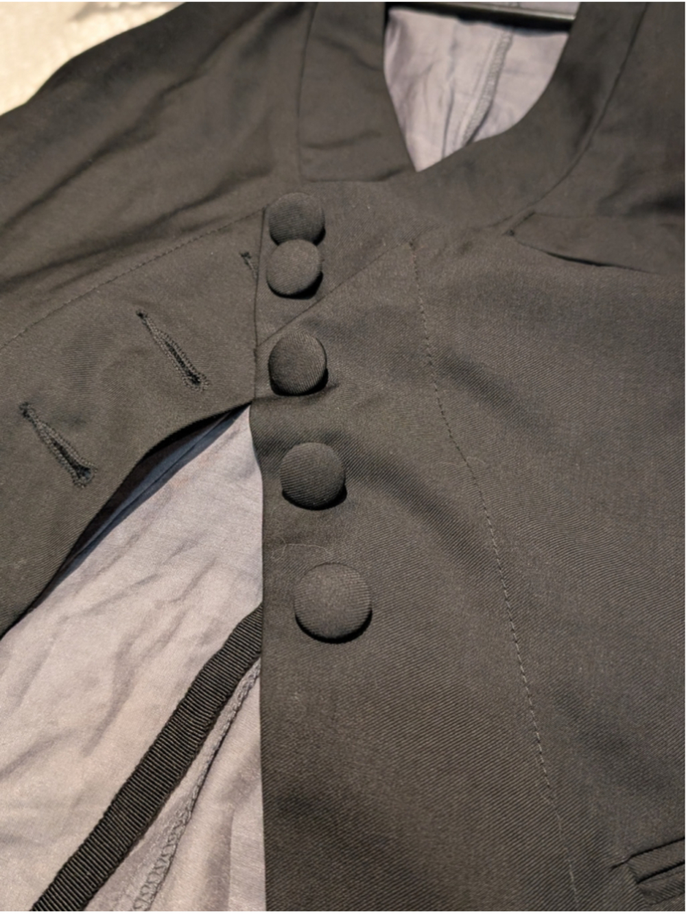 694 - Marc Jacobs Deconstructed Layered Vest Shirt Dress Tunic Sz 4 - Picture 11 of 13